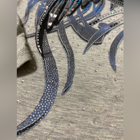 Harley Davidson Motorcycle Co. cowl neck knit lux pullover top. Large - Picture 4 of 8